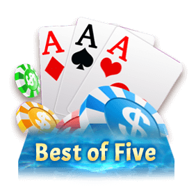 Tiger Club Best of Five poker hand game